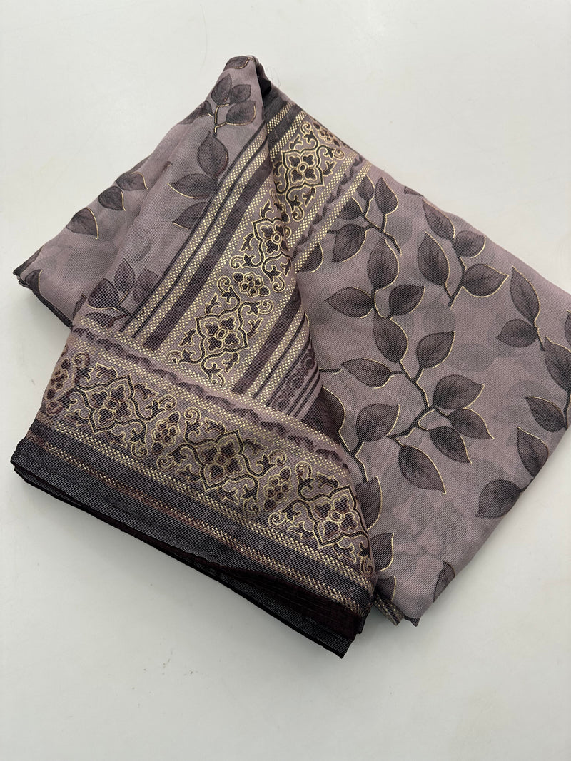 Brosso Fancy Leaf Printed-J18