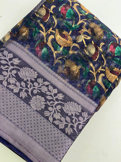 Premium printed Brosso Saree