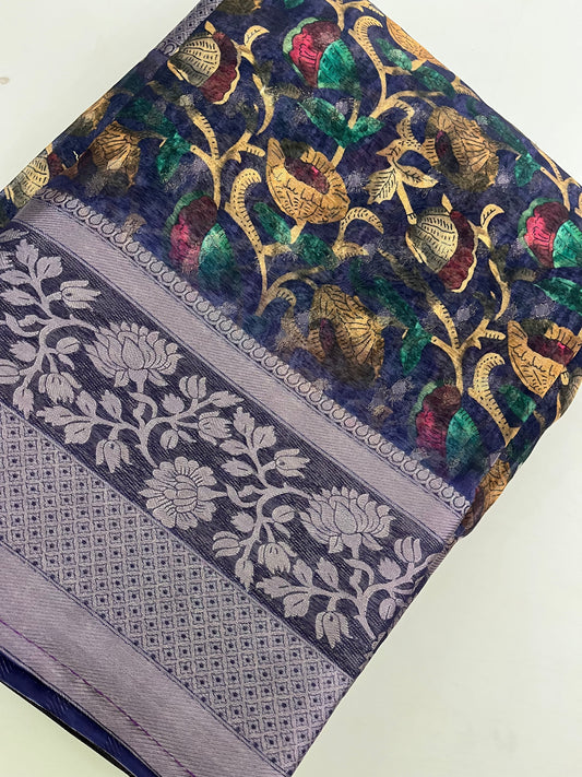 Premium printed Brosso Saree
