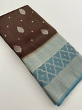 Crape Viscose Fancy Sarees-AU4