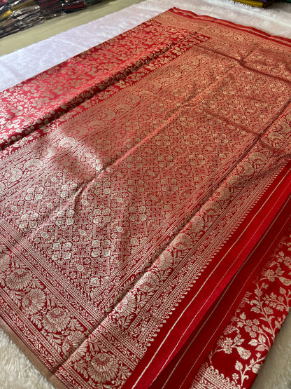 Tussar Silver Brocade
