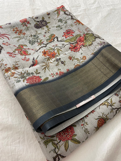 251-Tussar Printed