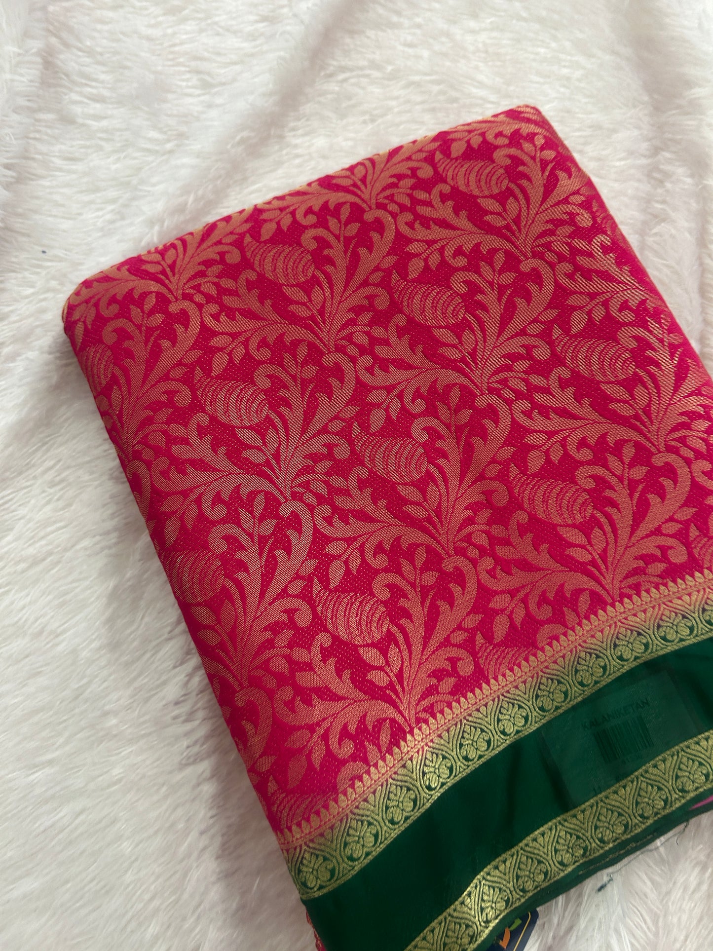 Brocade Style Semi Mysore Silk
