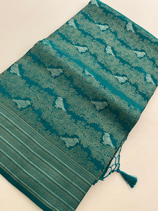 Banarasi crepe Brocade Saree