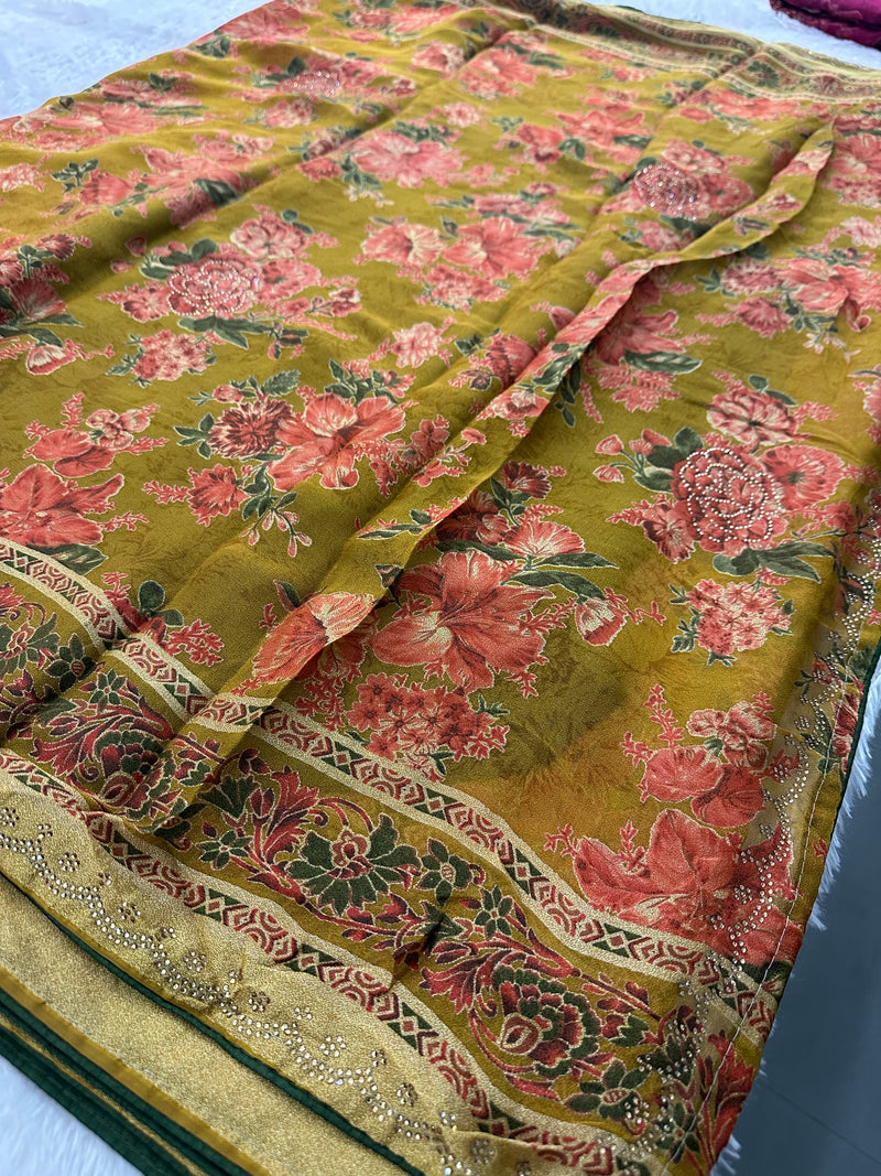 Brosso Fancy Saree New-JU10