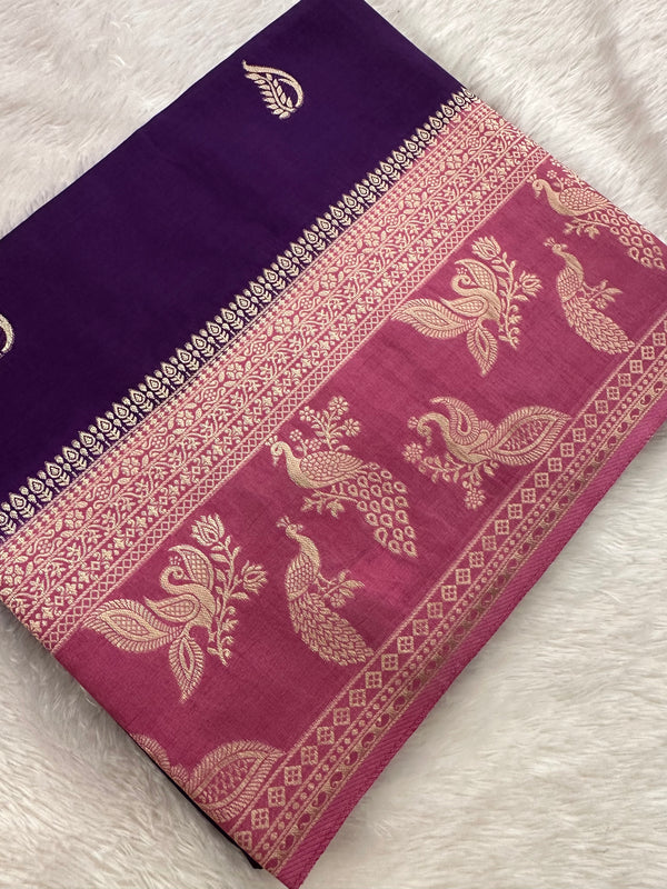 Banarasi Viscose Fancy Saree-JU10