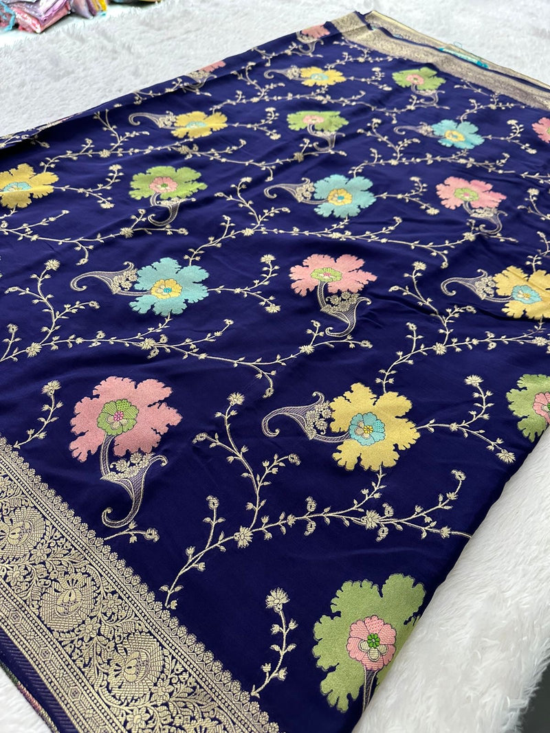 Banarasi Fancy Crape Saree -M19