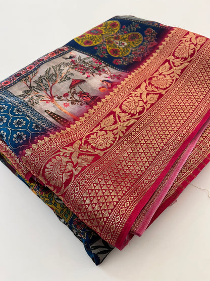 Ajrak Print premium crape