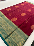 Semi Kanchi Silk Saree-JU7