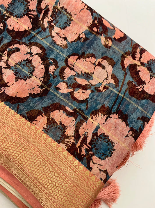 Printed Tussar Fancy