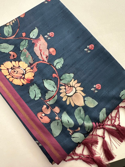 Printed Tussar Fancy-J12