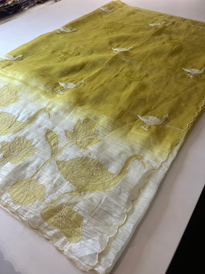 Designer Butter Silk Hit Design