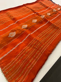 Cut Dana Work Border Chinnon Saree -AU6