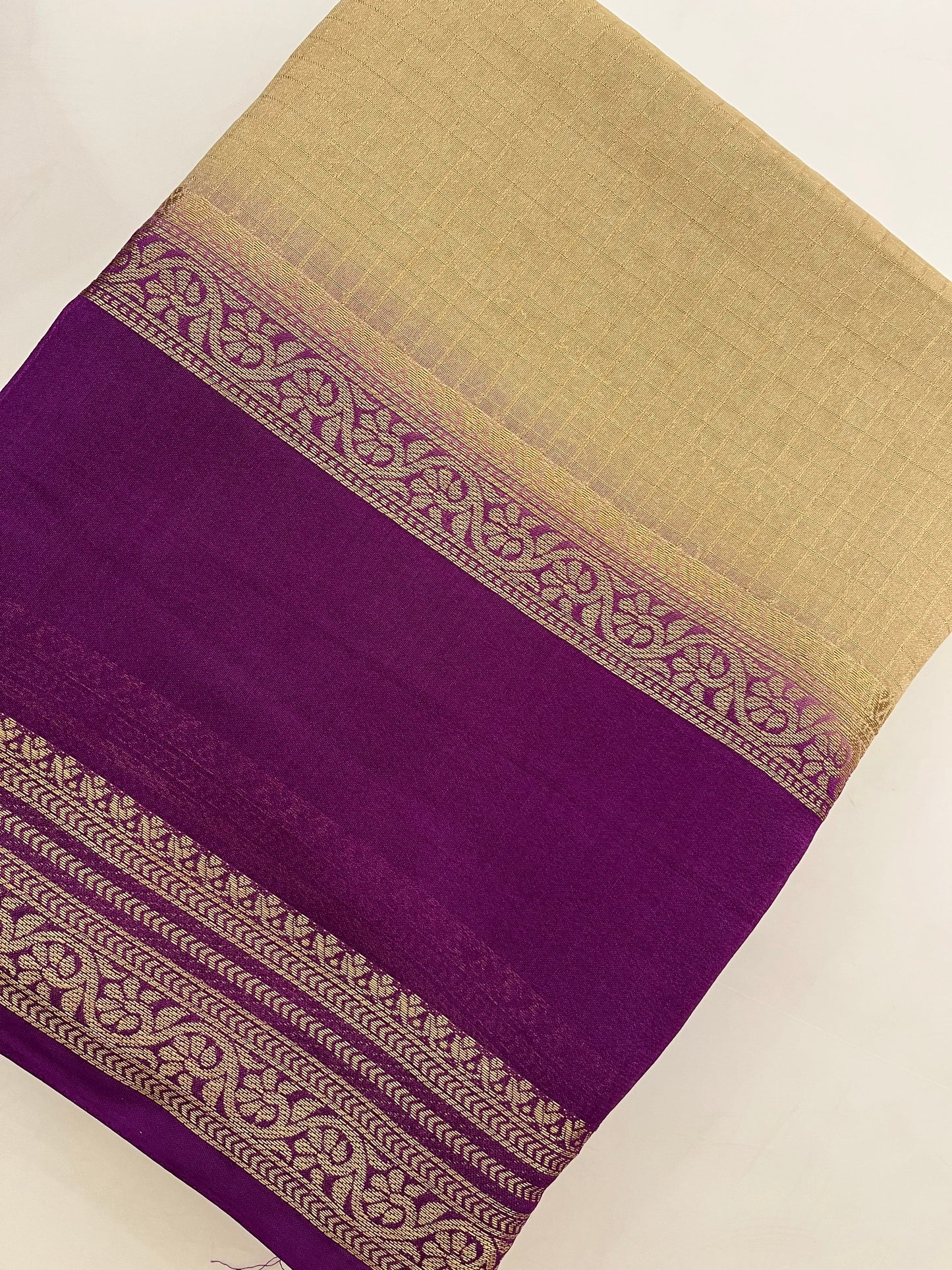 Crepe Small Checks Bentex Border