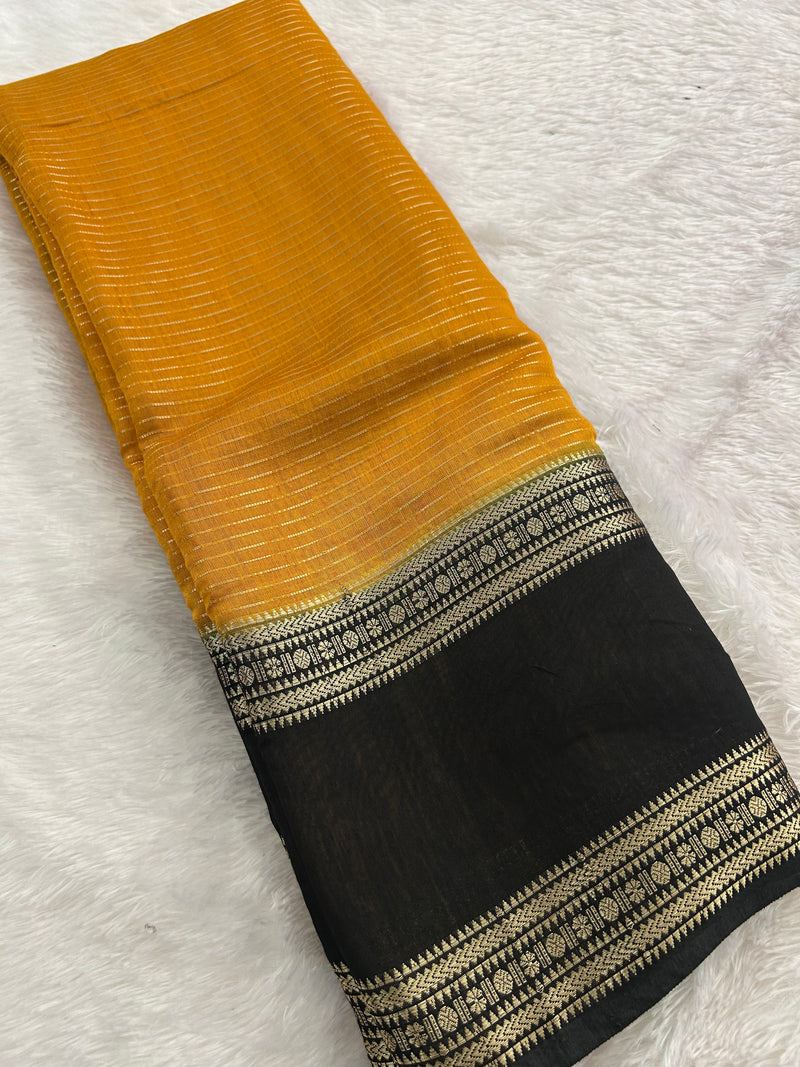 Assam Silk Fancy Saree-(JU2)