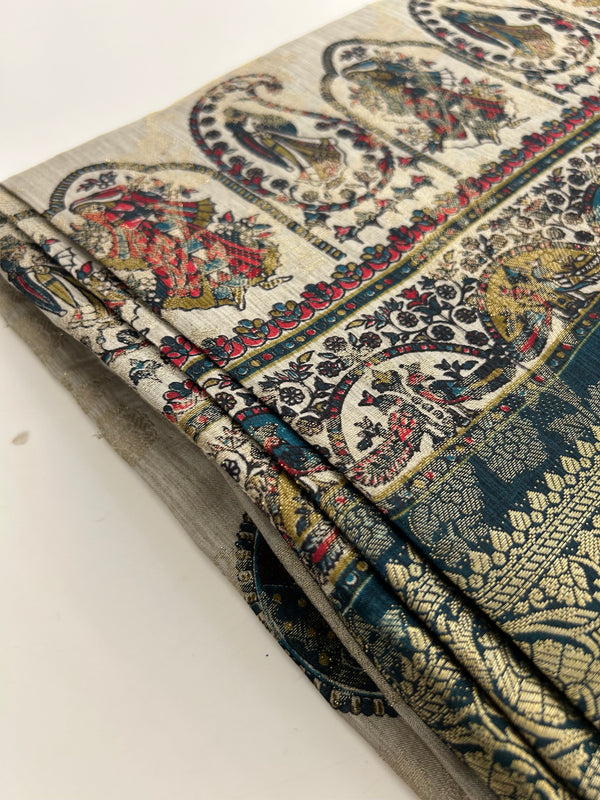 Tussar Fancy Printed -JU30