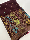Full Weaving Pure Tussar Premium Designer Saree-J26