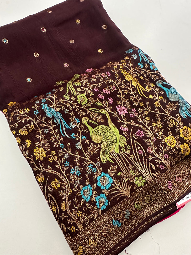 Full Weaving Pure Tussar Premium Designer Saree-J26