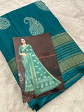 Tussar Crape Saree-JU9