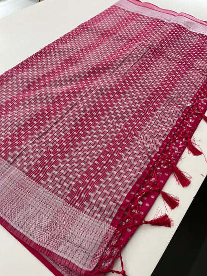 Dola Silk Silver Butties