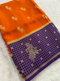 Banarsi Viscose Fancy Saree-JU11