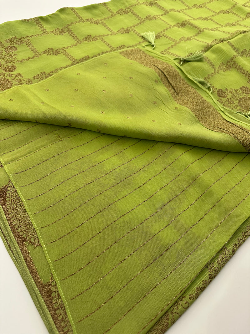 Jute Tussar Designer Sarees beautiful colour combinations🌹-AU9