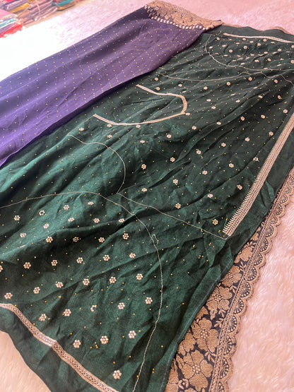 Scallop borde Fancy saree