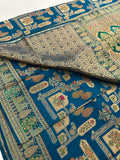 Pashmina Silk Saree is Weaving Design comes in beautiful peacock Color 🌹
-AU3