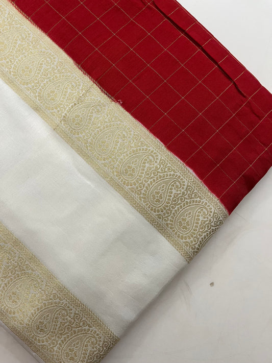 Dupion silk saree