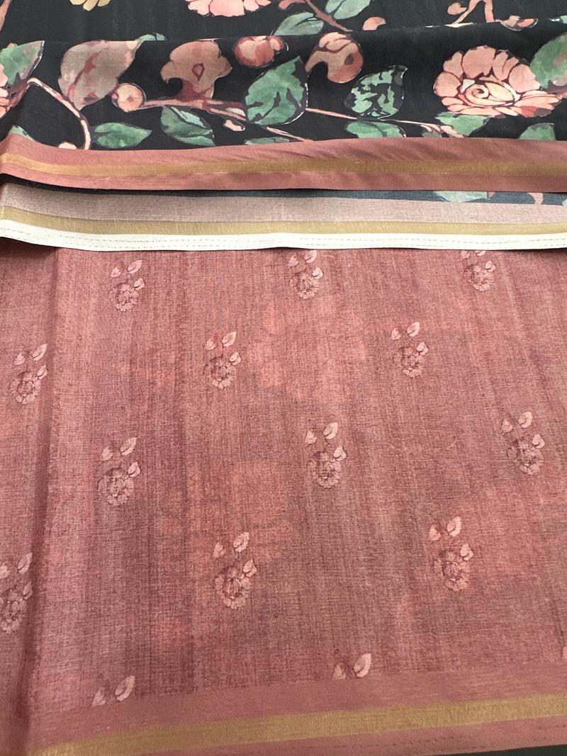 Printed Tussar Fancy-J12