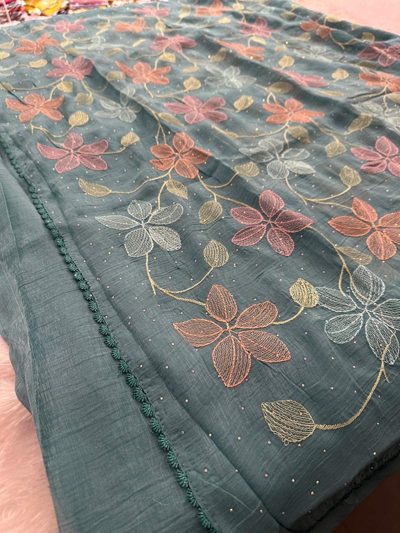 Fancy Soft Organza Embroidery-AU14