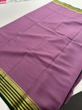 80GSM Pure Mysore Crape Silk Sarees-AU4