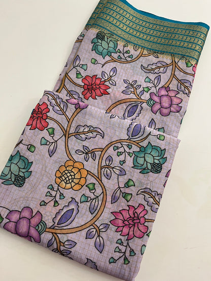 259 FLORAL SEMI  MYSORE SILK