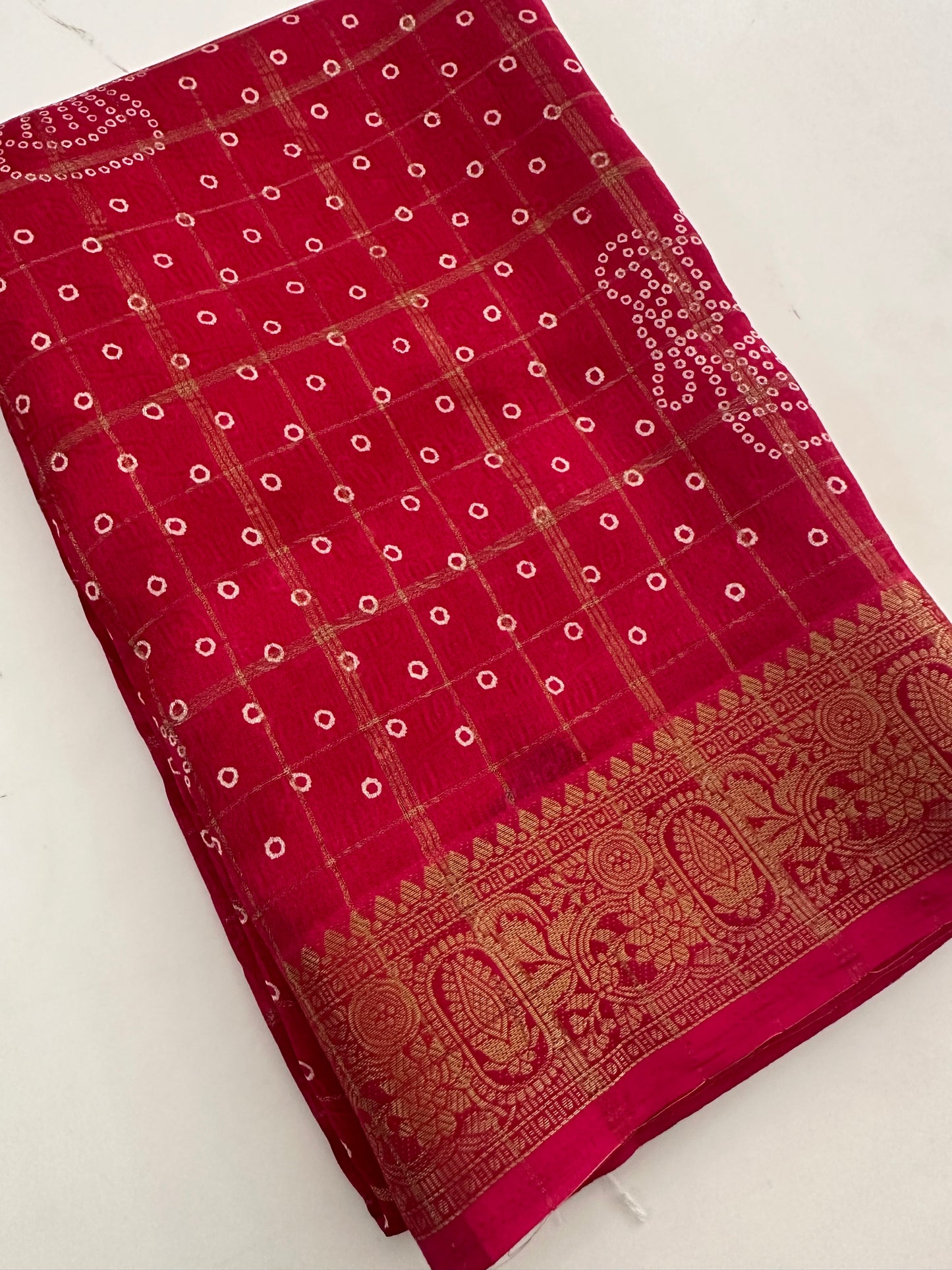 Crape Chiffon Fancy Saree-J1