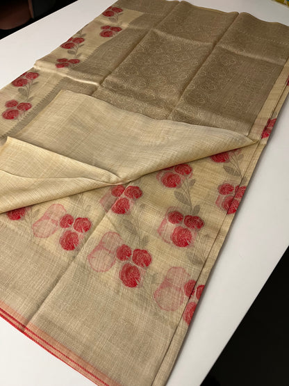 199 SOFT TUSSAR COTTON FLORAL