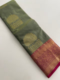 Semi Kanchi Silk Saree-JU7