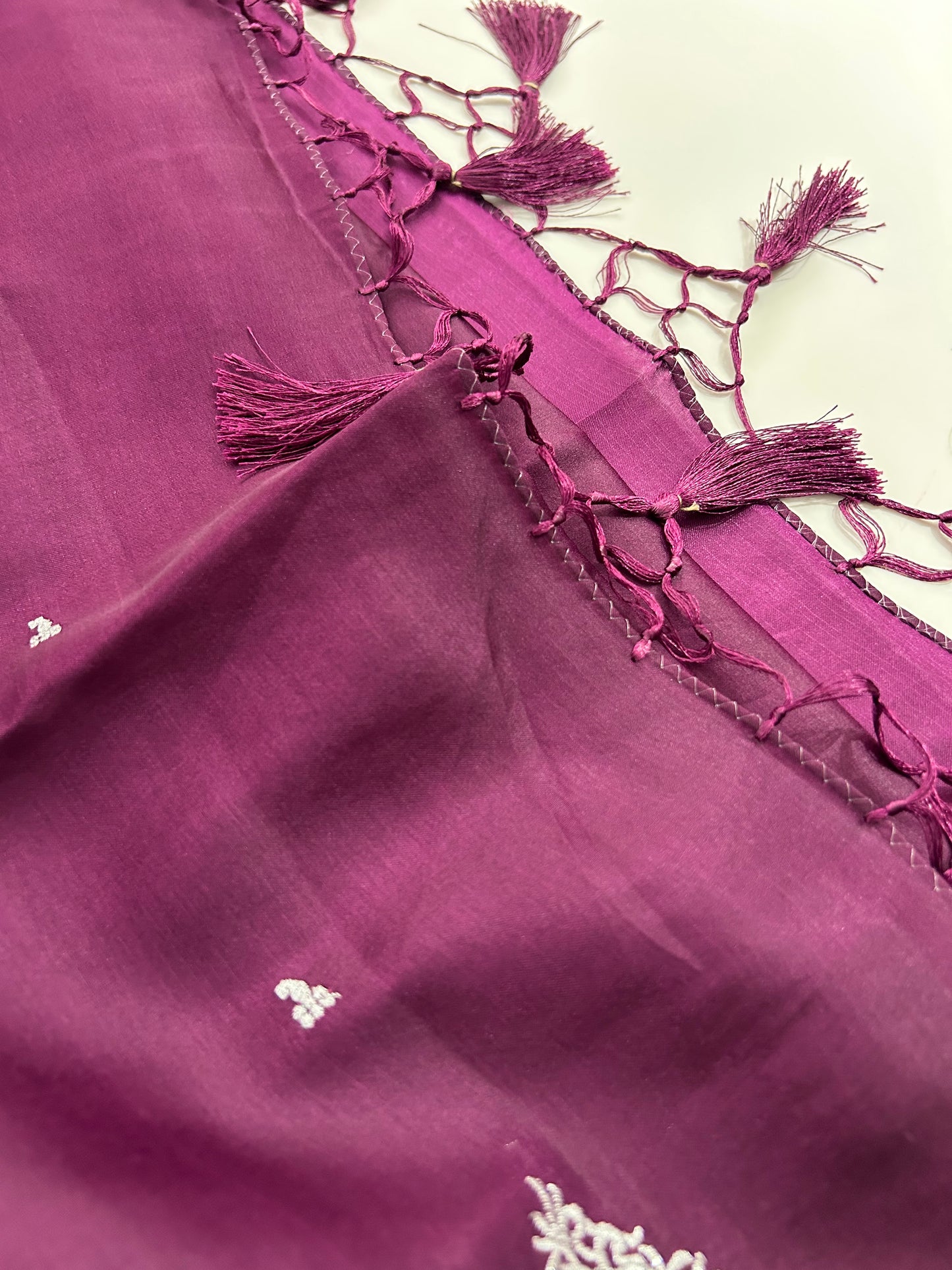 Dark Purple Butter silk Saree-DC712