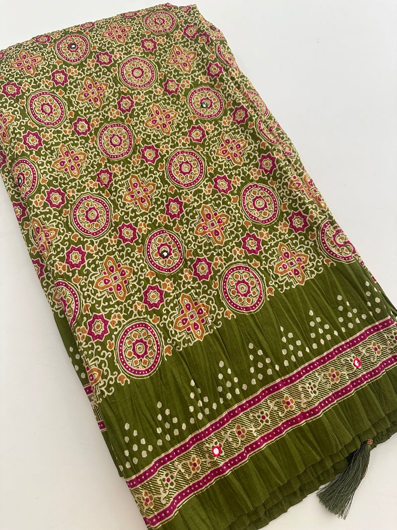 Crush Patola Fancy Saree-J25
