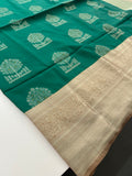 New Semi Soft silk Sarees From Kanchi in beatiful Borders -JU20