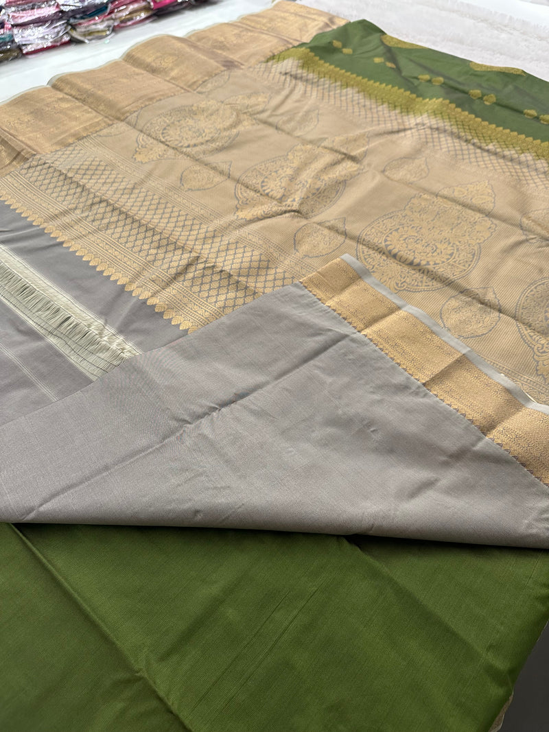 Semi Kanchi Silk Saree-(Ju2)