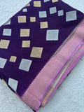 Banarsi Viscose Fancy Saree-JU12