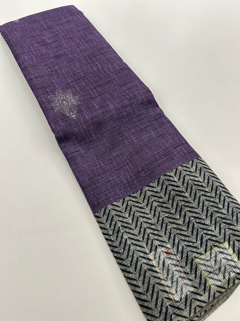 Cotton Fancy Saree-JU30
