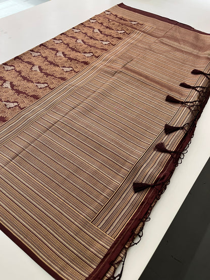 Banarasi crepe Brocade Saree