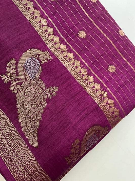 Tussar Chiffon Saree