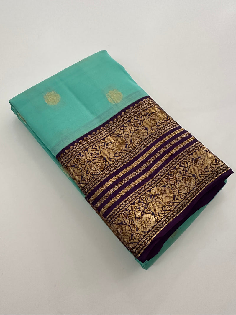 Self Kanchi Silk Sarees🌹-AU14