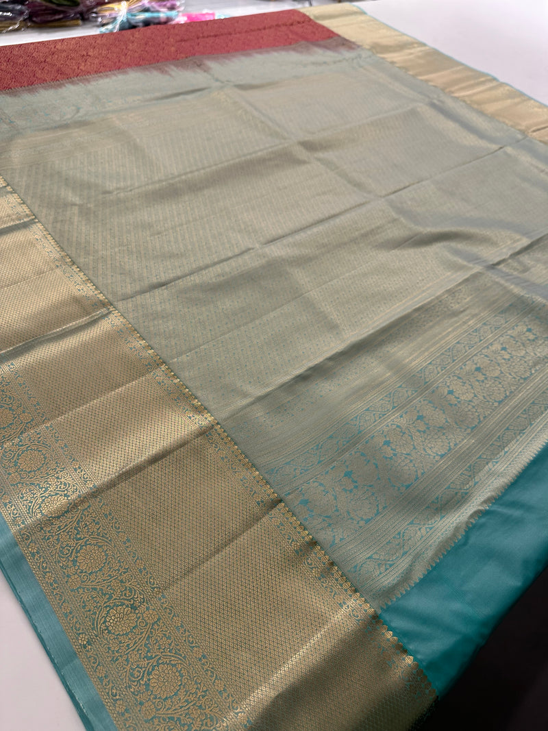 Kanchi Semi Silk Tissue Brocade-JU10