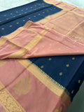 Semi Mysore Crape Silk saree-JU19