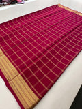 Pure Crape Mysore Silk Saree  100GSM❤️❤️-J22