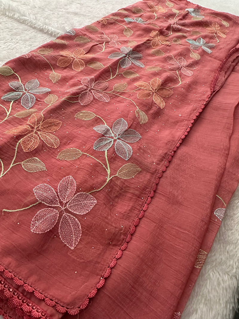 Fancy Soft Organza Embroidery-AU14