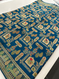 Pashmina Silk Saree is Weaving Design comes in beautiful peacock Color 🌹
-AU3